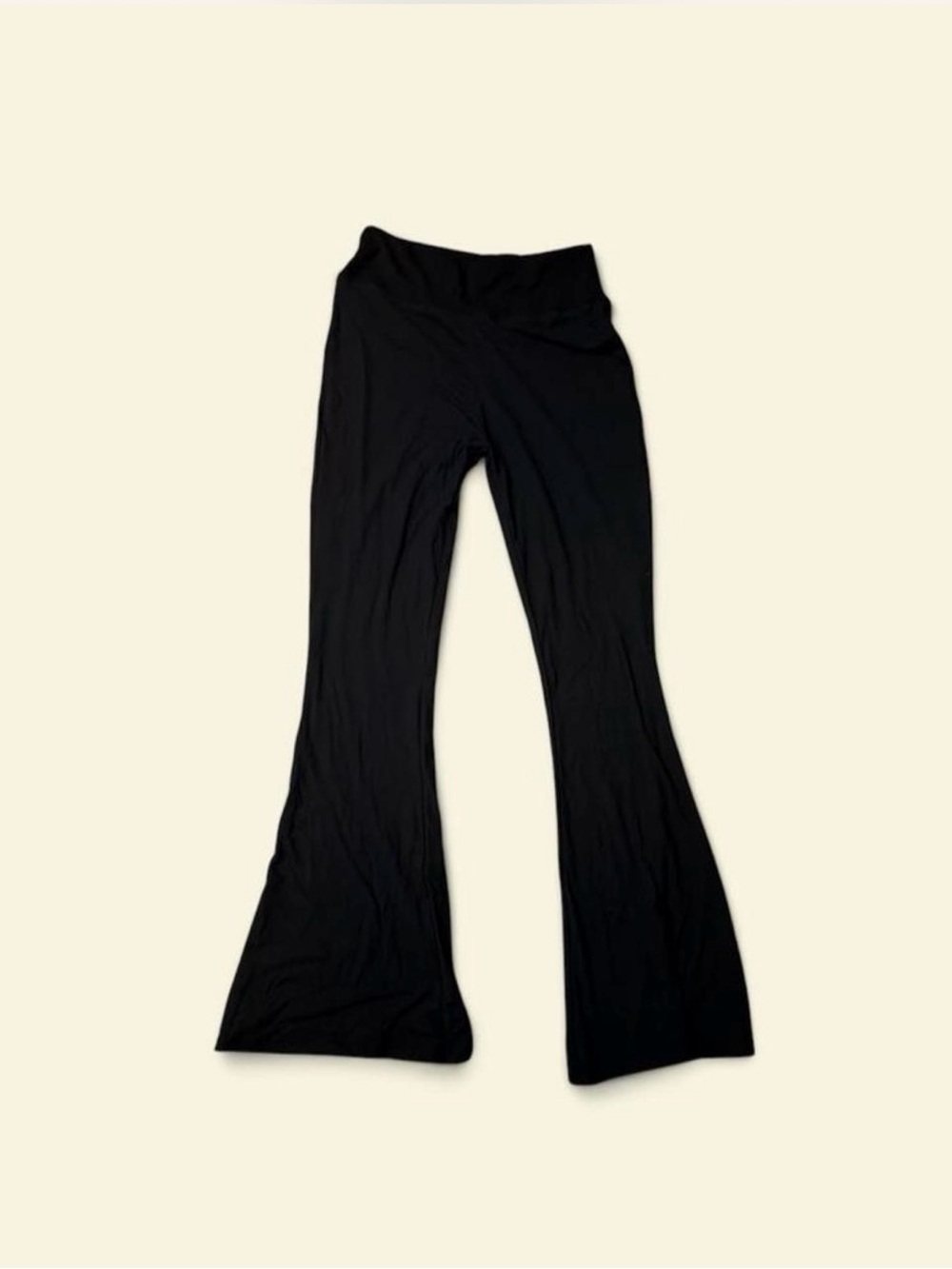 SHEIN Black Flared High-Waist Pants